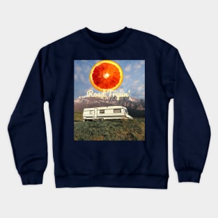 Road Tripping Into The Wild Collage Crewneck Sweatshirt